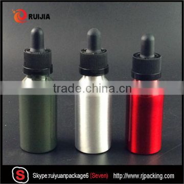 7 Hot sales Screen painting logo e liquid child proof dropper with aluminum bottle 30ml                        
                                                                                Supplier's Choice