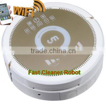 Smartphone WIFI APP Control robot cyclone vacuum cleaner QQ6KDM updated with Air purifier,3350MAH Lithium battery