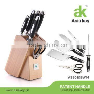 High Quality 7pcs Vegetable Carving Knife Set With Holder Made In China