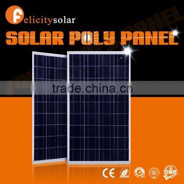 2016 Guangzhou Felicity good quality 100w poly solar panel for charging cell phone