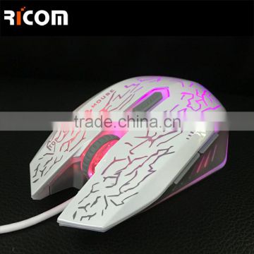 Hot Changeable colorful breath lamp drivers usb 6d gaming mouse