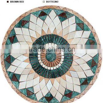 SKY- 01 Water Jet Tile Round Mosaic Medallion Floor Patterns