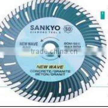 hot pressed continusous rim turbo diamond saw blade