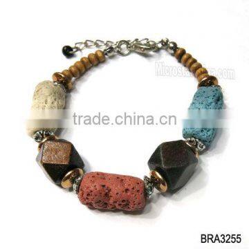 Fashion natural lava bracelets for men