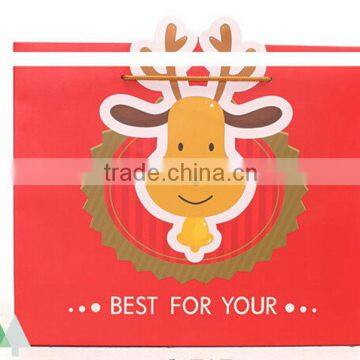 Xmas paper Gift bags with handle