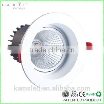 kams hot sale 4inch 12w cob high cri modren tiltable led ceiling light