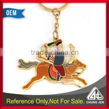 Souvenir Promotion gift soft enamel zinc alloy culture keychain