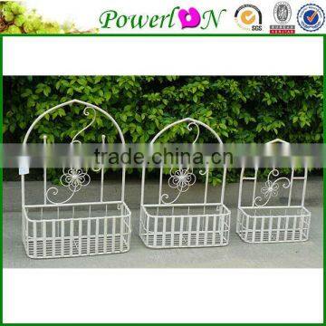 Discounted High Quality Set Of 3 Pcs Flower Hanging Baskets Wrough Iron Flower Pot For Garden Home Patio J13M TS05 X00 PL08-5834