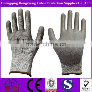 PU cut resistant impact safety gloves