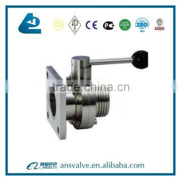 Sanitary Single-flanged Single Thread Butterfly Valve photo-4