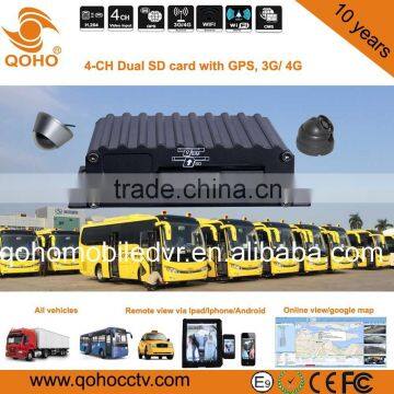 SD Storage 4-Channel Dual MDVR With Built-in GPS, 3G / 4G photo-3