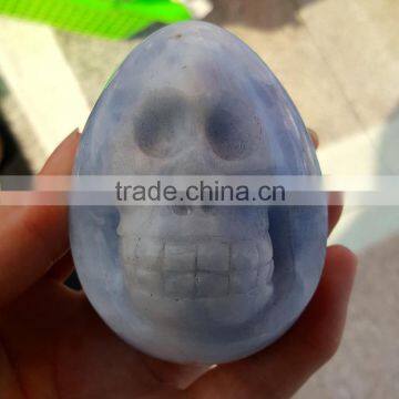 Custom Different Material of Crystal Skulls Egg shaped Crystal Skulls