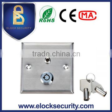 Stainless steel Key Switch with LED for door