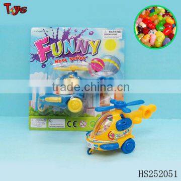 Cartoon pull line toys airplane toy candy