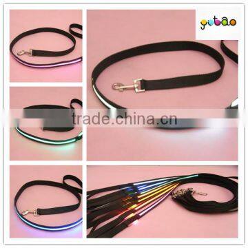 2014 HOT ITEM LED glowing black pattern silicone leash