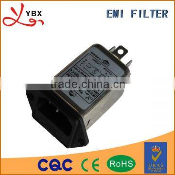 ac power socket with fuse single phase electromagnetic EMI filter