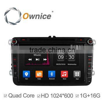 8" Ownice Quad Core Pure Android 4.4 auto headunit for VW Jetta polo Golf Built-in Wifi support TPMS DVR 1024*600