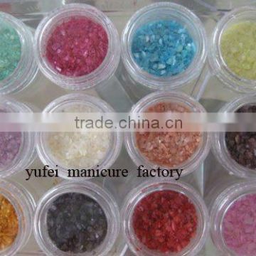 12 Color Acrylic UV Gel Nail Art Glitter Dust Walnut Shell Powder