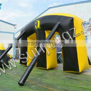 Inflatable paintball marker bunkers obstacle