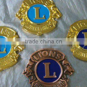 custom metal badge, custom metal badge with soft enamel