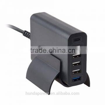 HUNDA Popular Quick Charge 3.0 Super Fast USB Charger 60W 6 ports with Qualcomm certification