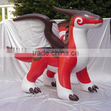 2016 hot sale inflatable zenith dragon in red color