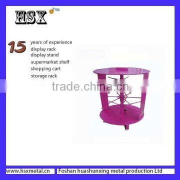 Floor standing wire hanging trinket rotating rack /display rack for retail store HSX-247