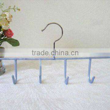 Non Slip PVC Coated 5 Hooks Hanger for Belt, Metal Accessories Organizer photo-4
