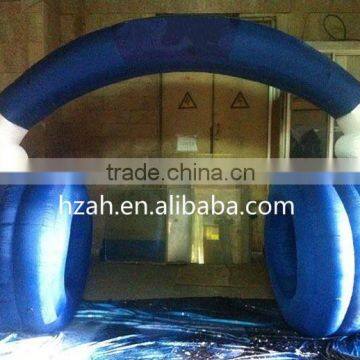 Giant Inflatable Figure Headphones for Advertising Decoration