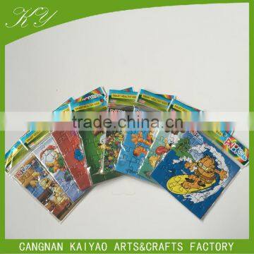 Promotional cheap custom printed game jigsaw puzzle for kids