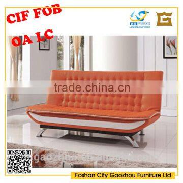 Modern elegant Simple Design Northern-European Style low armrest sofa bed with solid wood frame