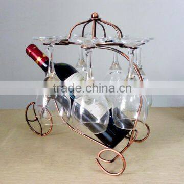 Metal wine holder cup holder for bar, restaurant, house