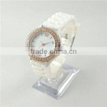 Fashion Design Crystal Watches Promotion Gift Silicone Women Watch photo-2