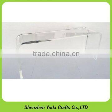 Thick Transparent lucite acrylic console table narrow side table