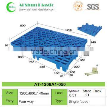 Lightweight mesh top plastic paintball pallet