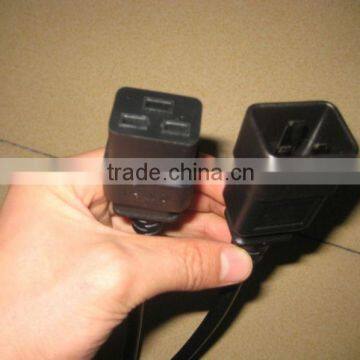 IEC C19 to C20 splitter cable Y cable power cords