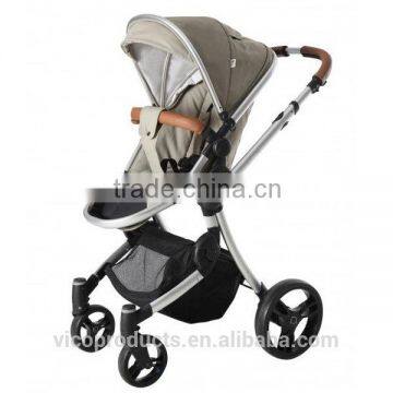 Lightweigh aluminum frame deluxe baby stroller 3 in 1