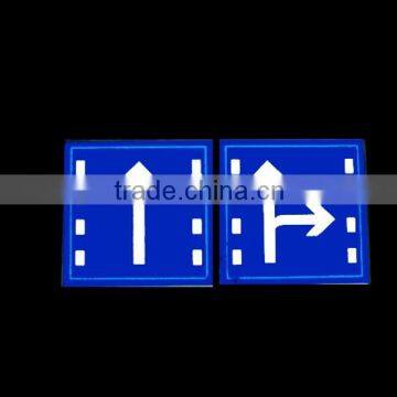 EL direction guide board in road with hightness