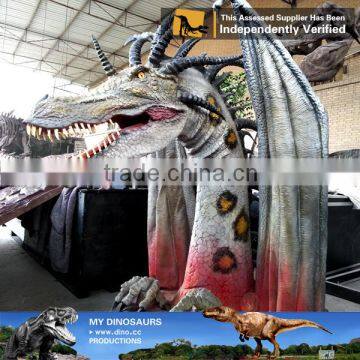 MY Dino-C024 Life size fiberglass dragon head model for sale