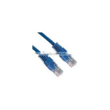 4XEM 10FT Cat5e Molded RJ45 UTP Network Patch Cable (Blue)