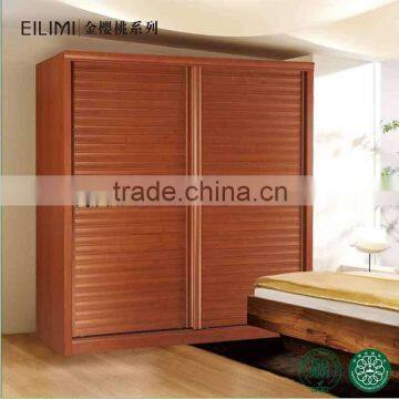 High glossy surface treatment moisture-proof 2 door wardrobe closet