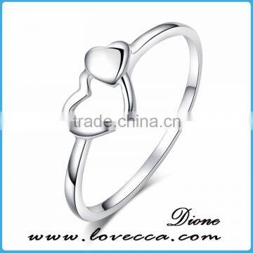 925 sterling wedding ring wholesale silver heart band jewelry for women