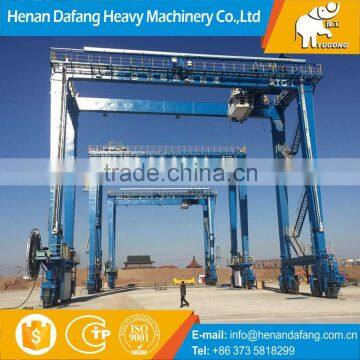 Heavy Duty Double Beams Container Gantry Crane 50-100t With Lifting Hook