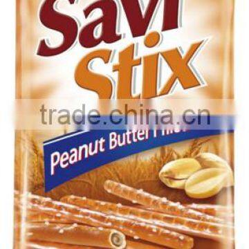 Peanut Butter Filled Sticks - 45 g. Private Label Available. Made in EU.