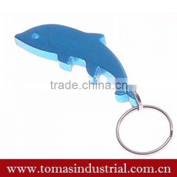 2016 New design custom dolphins bottle opener keychain