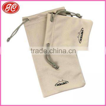 Soft promotional microfiber sunglasses pouches with drawstring