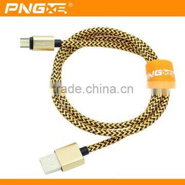 New arrival mobile accessories very fast charging braided micro usb data cable for iphone 6S