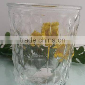 wholesale decoration pattern flower glass vase