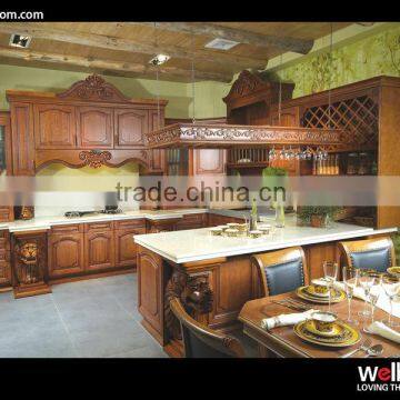 High-quality Solid Wood Kitchen Cabinet At A Competitive Price