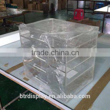 Clear Acrylic 4 Tier Plastic Storage Drawer Multi-drawer photo-2